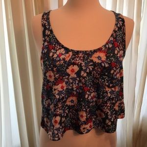 Flowered Summer Crop Top